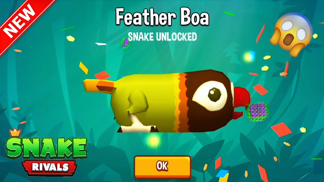 Snake Rivals : New Feather Boa Snake Unlocked!