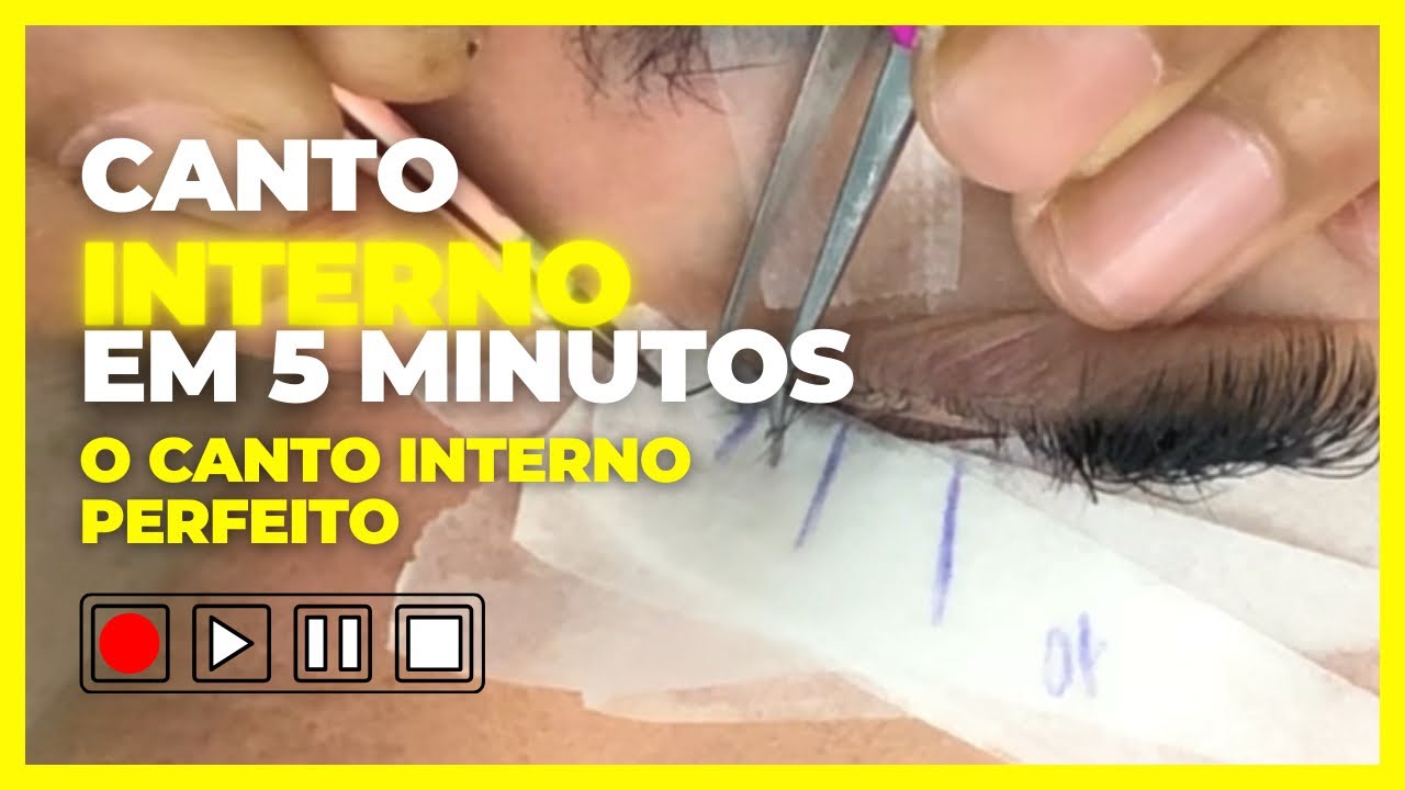 COMO FAZER O CANTO INTERNO? Extensão de cílios para iniciantes! O CANTO INTERNO PERFEITO