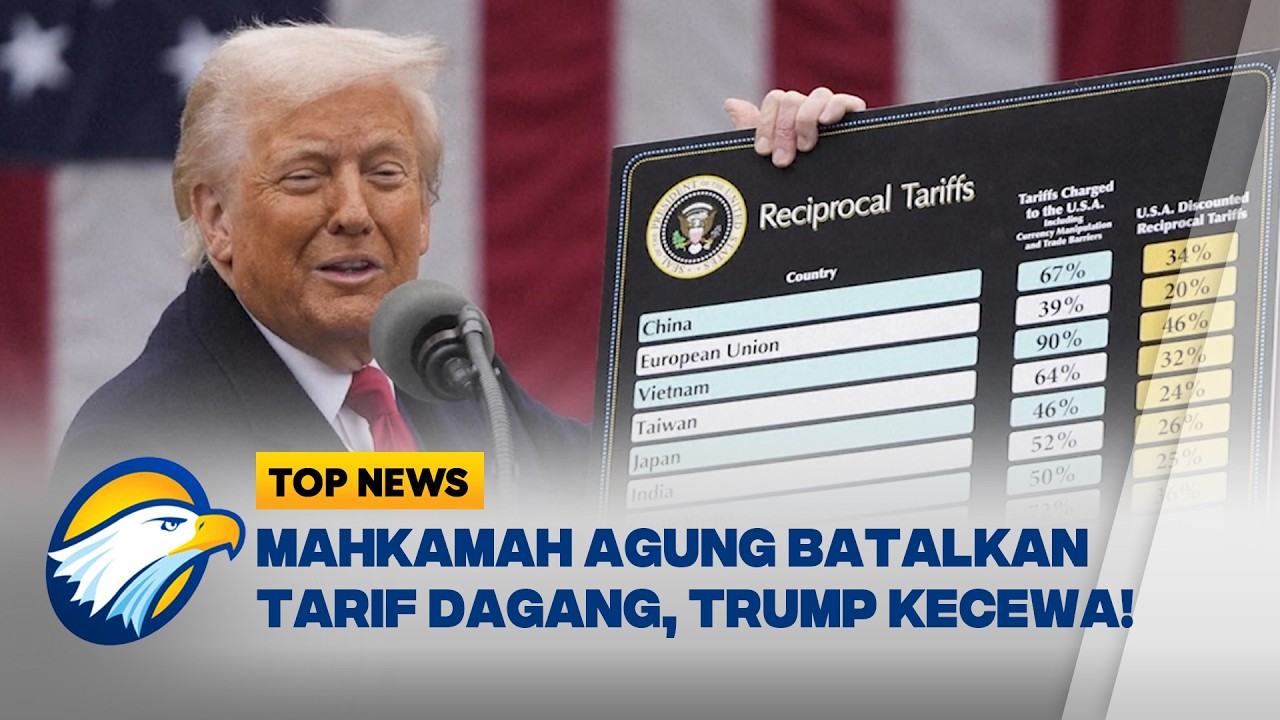 Trump Kecewa Mahkamah Agung AS Batalkan Kebijakan Tarif Dagang, Umumkan 10% Tarif Global [Top News]