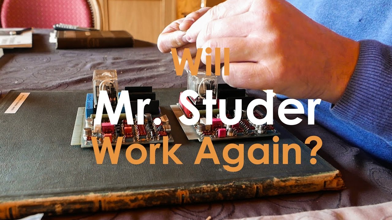 WILL MR.STUDER WORK AGAIN ????