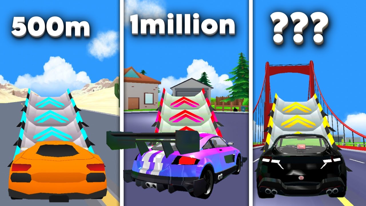 😱 Biggest Ramp VS Every Car in Dude Theft Wars || Bunny Unleashed ||