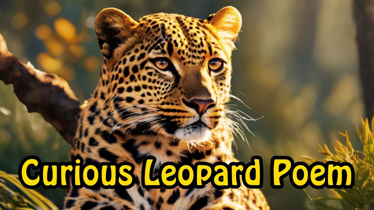 Curious Leopard Poem | Leaping into the Wild | Nursery Rhymes | Kids Poem | #cheetah #kids #enjoy