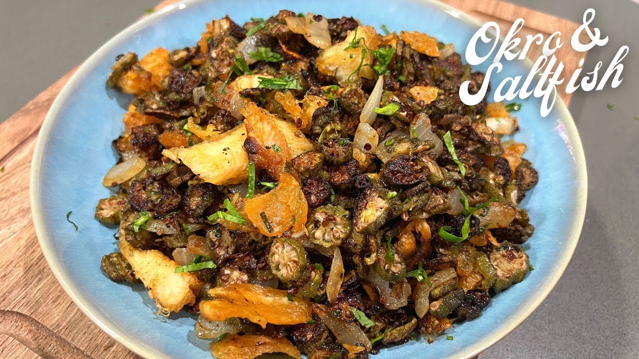 Fried Okra & Saltfish || PERFECT W/ DHAL & RICE- Episode 474