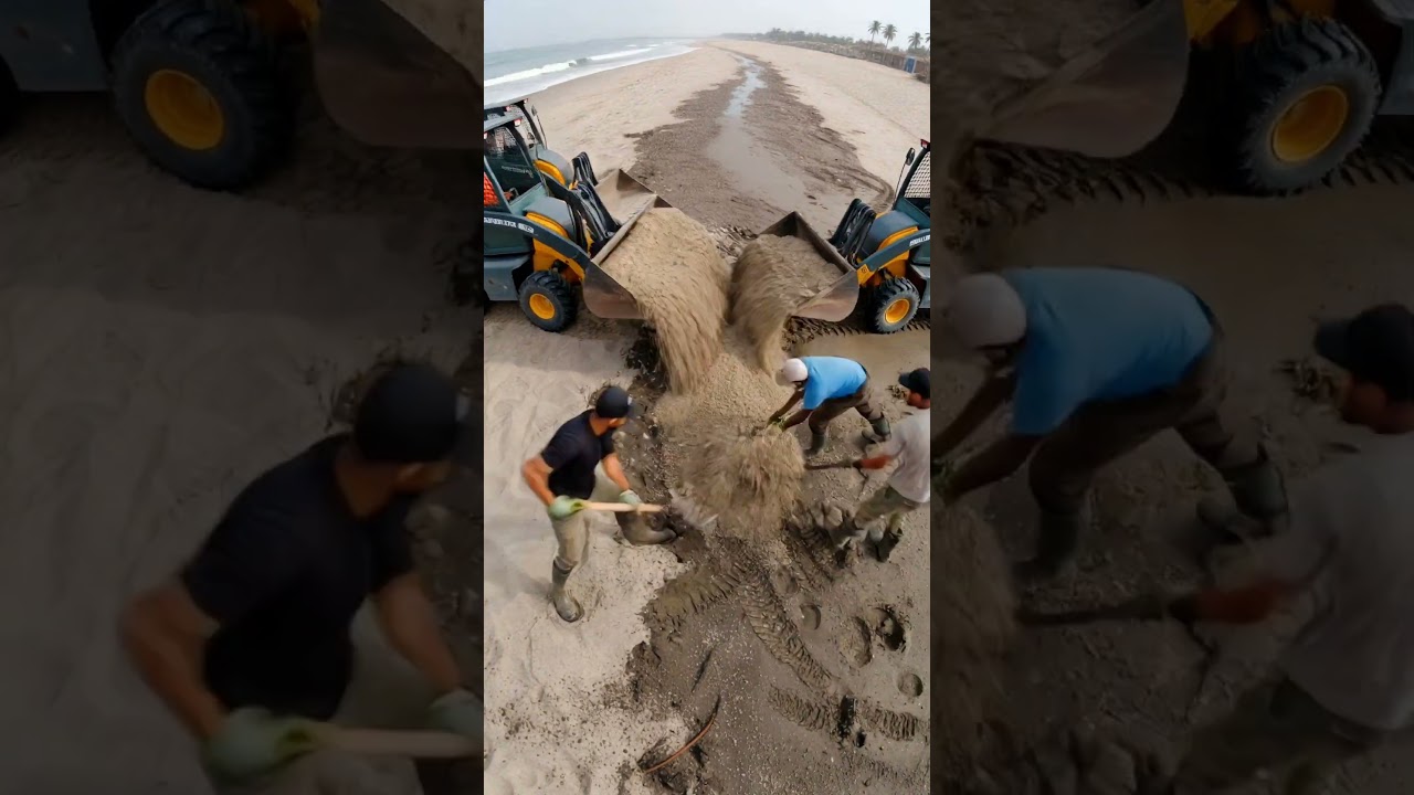 This beach was unrecognizable #renovation #beforeandafter #asmr
