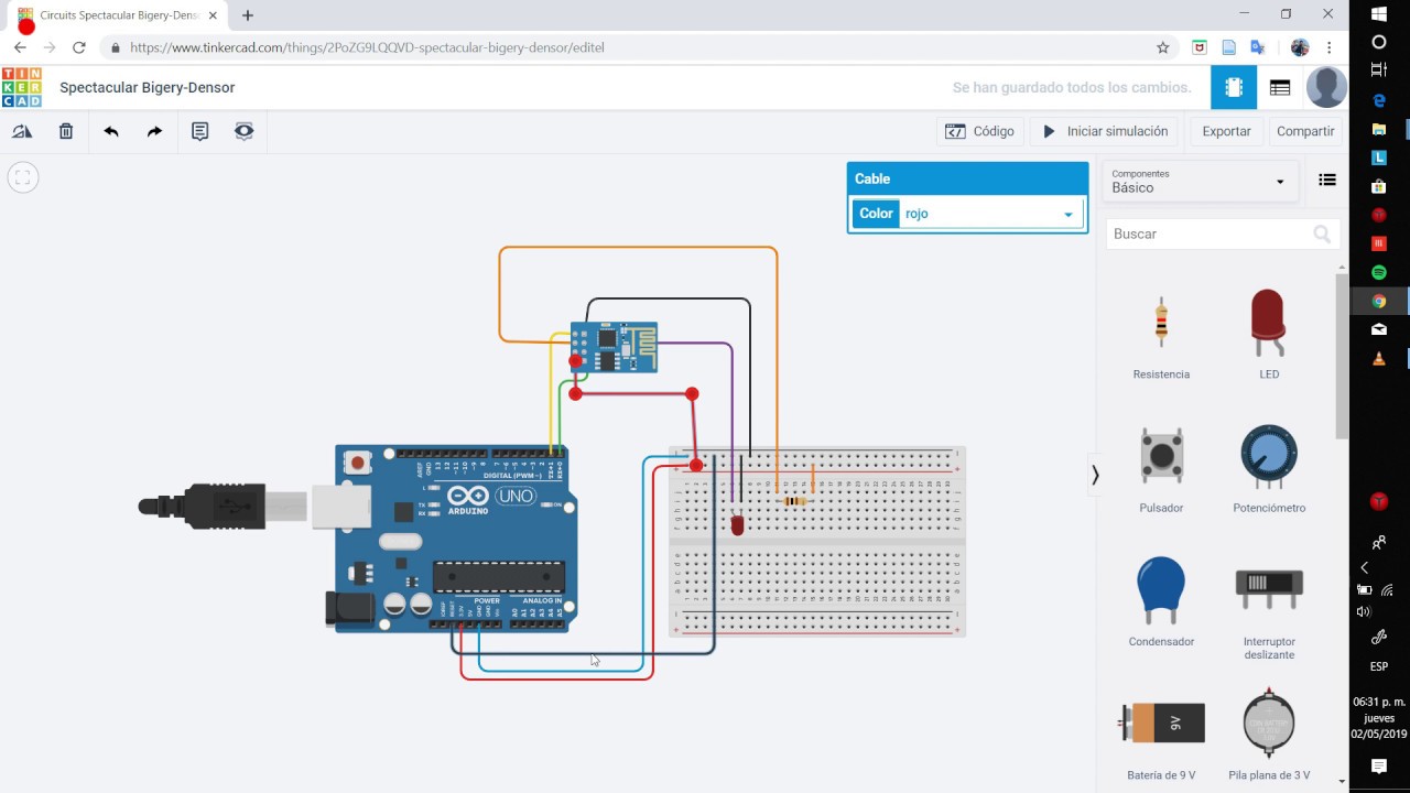 Encender un LED a través de Wi-Fi con Blynk, Arduino UNO y el módulo ESP-01