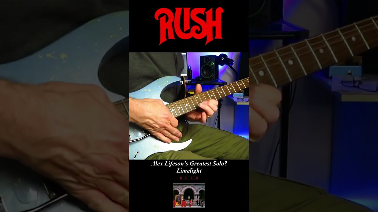 Limelight - Alex Lifeson (Rush). Classic Rock Solo of the Day.
