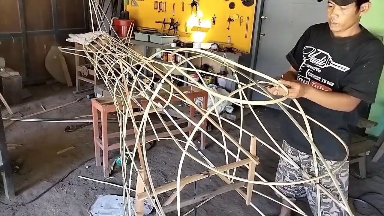 membuat helikopter dari bambu untuk karnaval