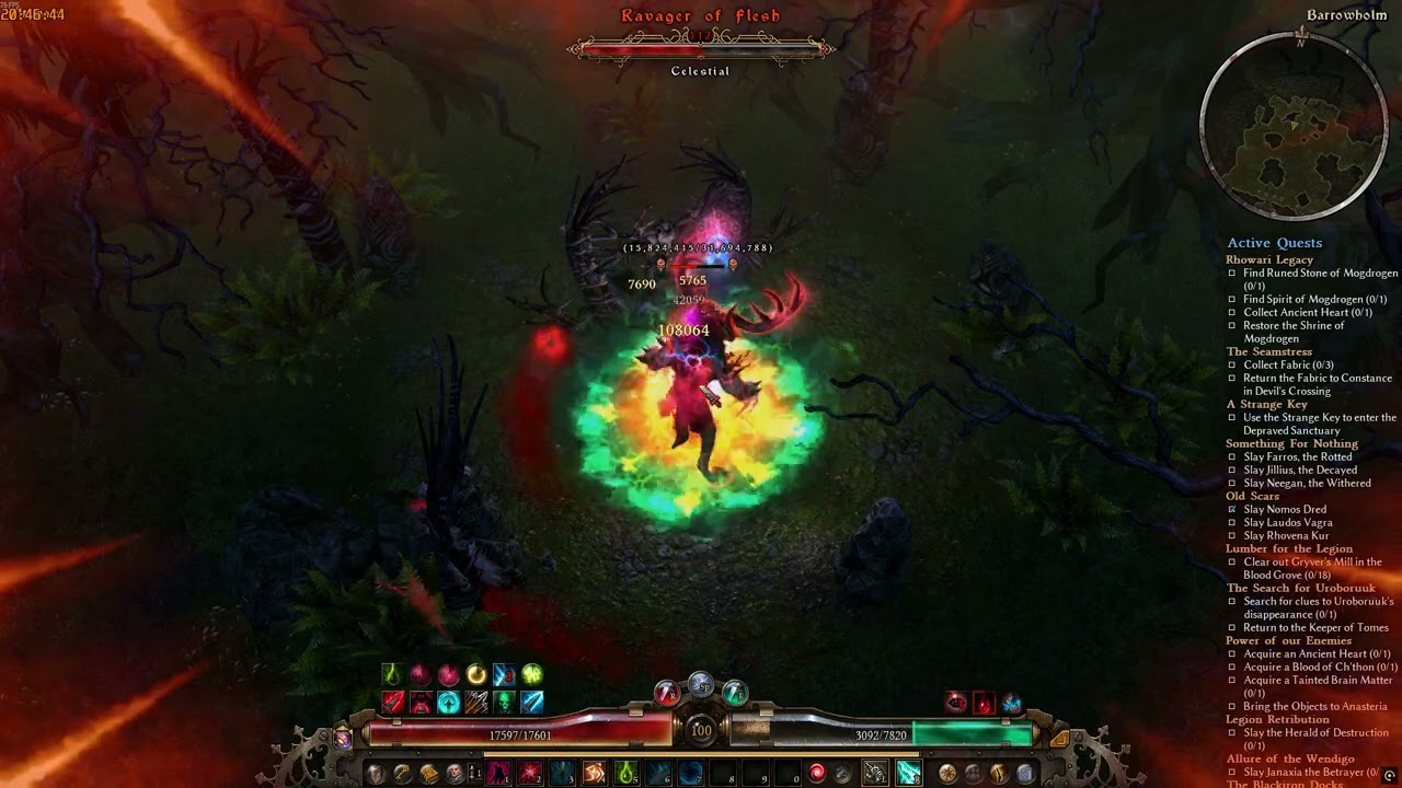 Grim Dawn 1.2.1.6. Black Flame Chaos AAR warlock Ravager