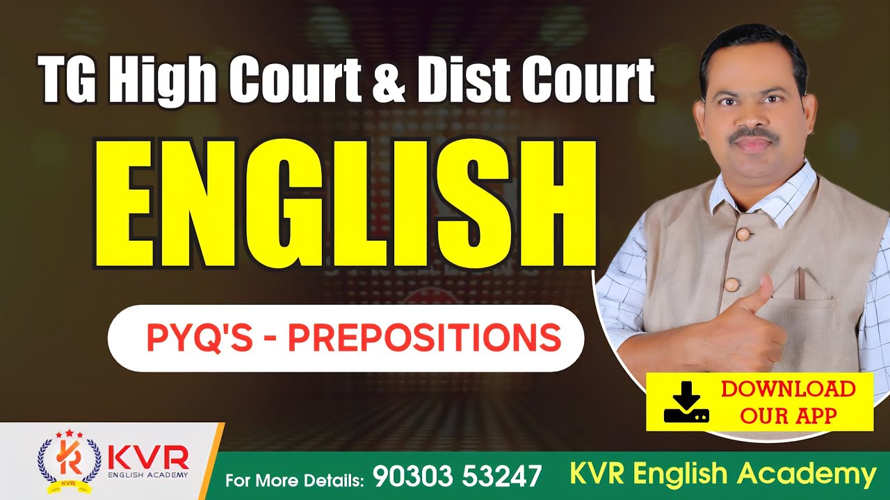 TG HICOURT DISTRICT JOBS ENGLISH PYQS PART - 2