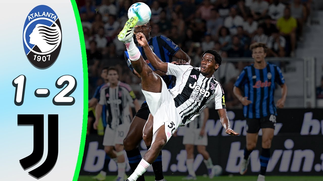 Atalanta - Juventus 1:2 - All Goals & Highlights - Jonathan David Bicycle Goal