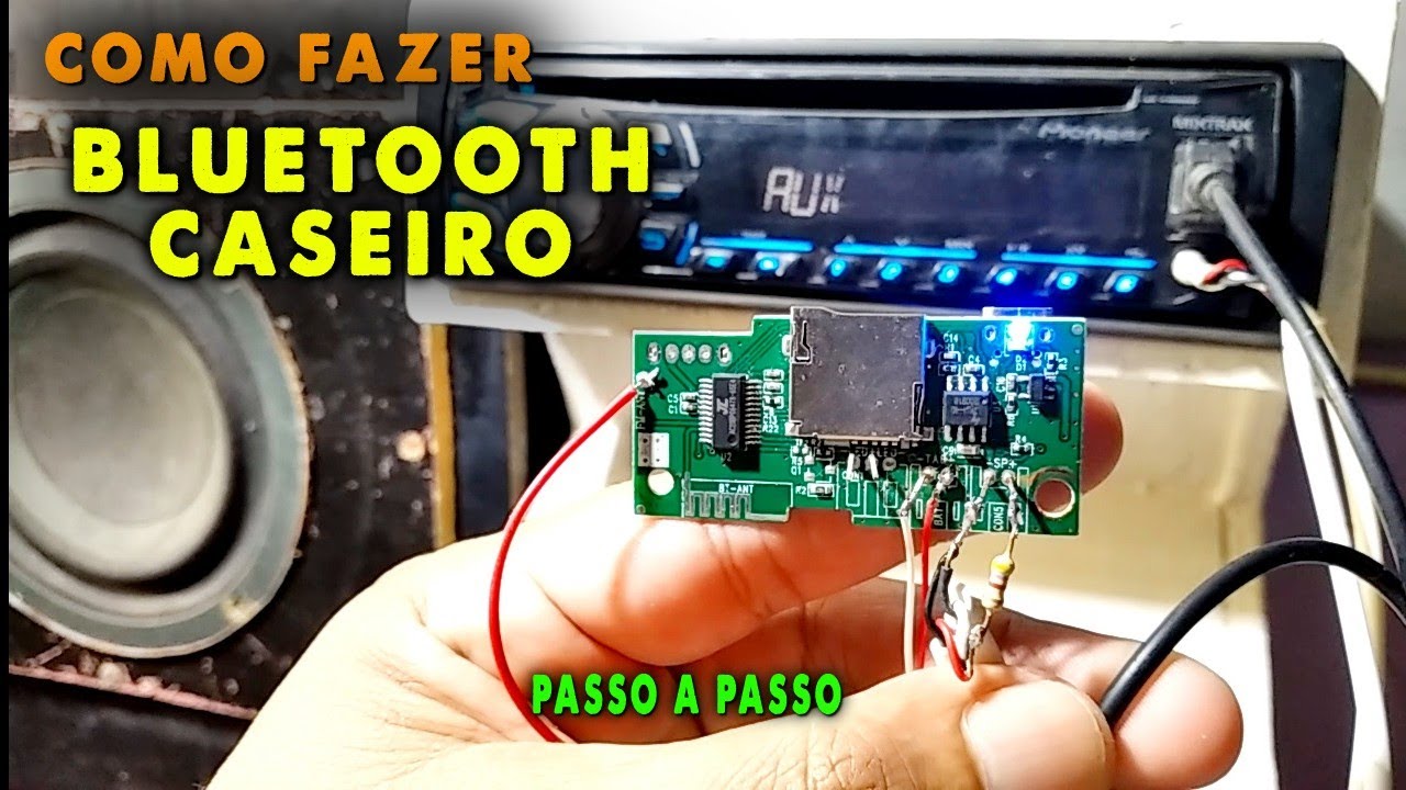 Como Fazer um BLUETOOTH CASEIRO ADAPTADOR pra QUALQUER SOM Fa&ccedil;a na Sua Casa