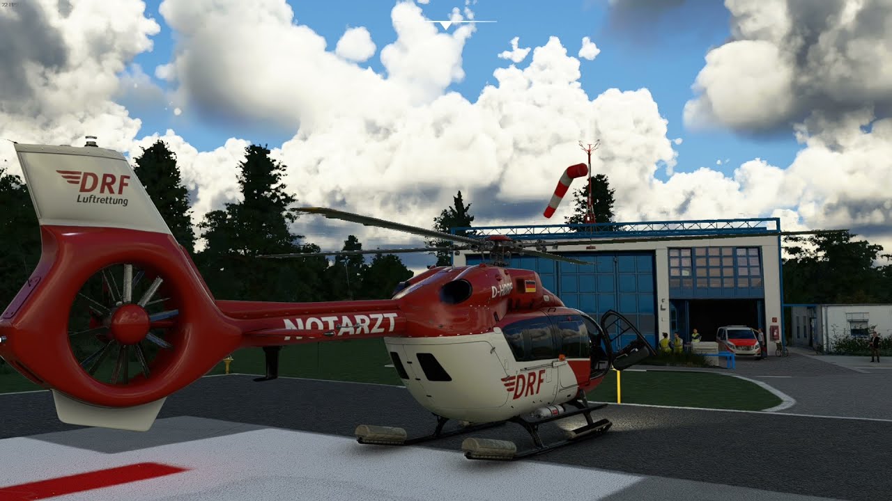 MSFS 2020 Airbus H145 Start am KHS Bayreuth
