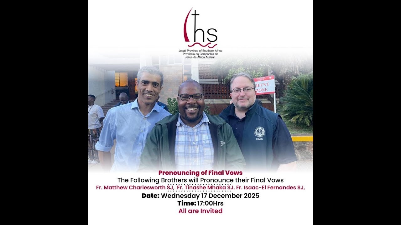 Final Vows of Fr Matthew Charlesworth SJ, Fr Isaac-El J. Fernandes SJ and Fr Tinashe Mhaka SJ