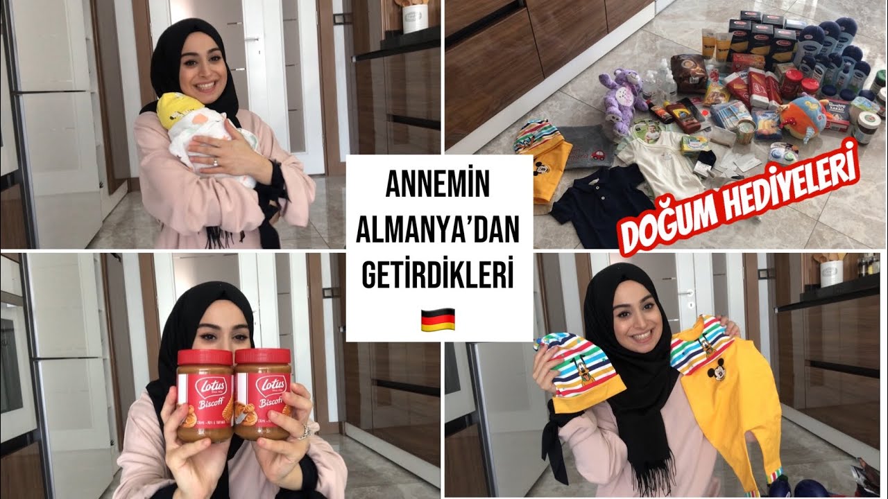 ANNEMİN ALMANYA’DAN GETİRDİKLERİ 🇩🇪 | HALAMIN DOĞUM HEDİYELERİ 🙈 | ALMAN LEZZETLERİ