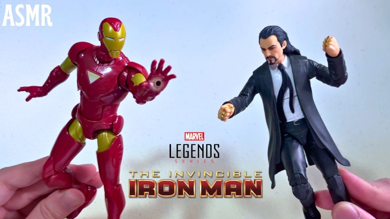 ASMR-распаковка набора Marvel Legends Iron Man Extremis & The Mandarin (2 шт.) | Расслабляющий обзор