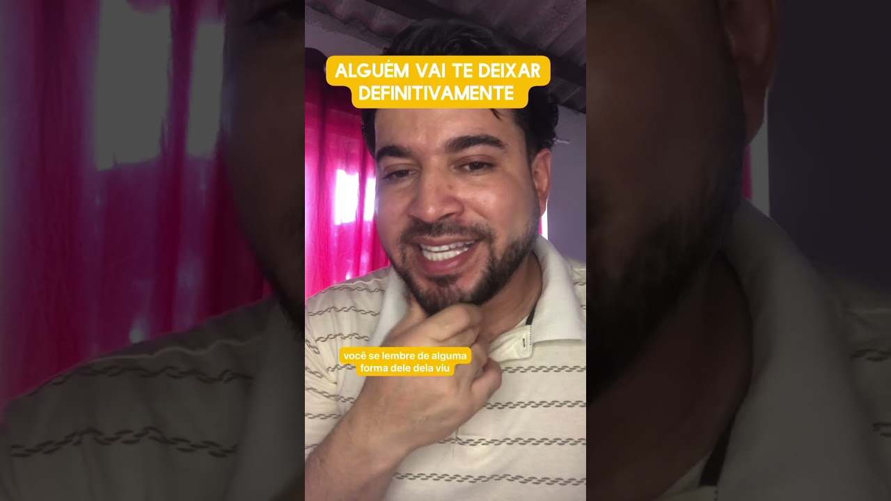 Alguém vai te deixar definitivamente 