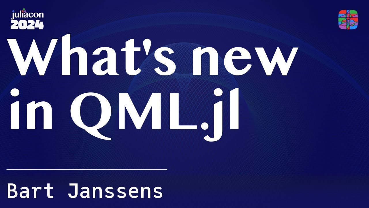 What's new in QML.jl | Janssens | JuliaCon 2024