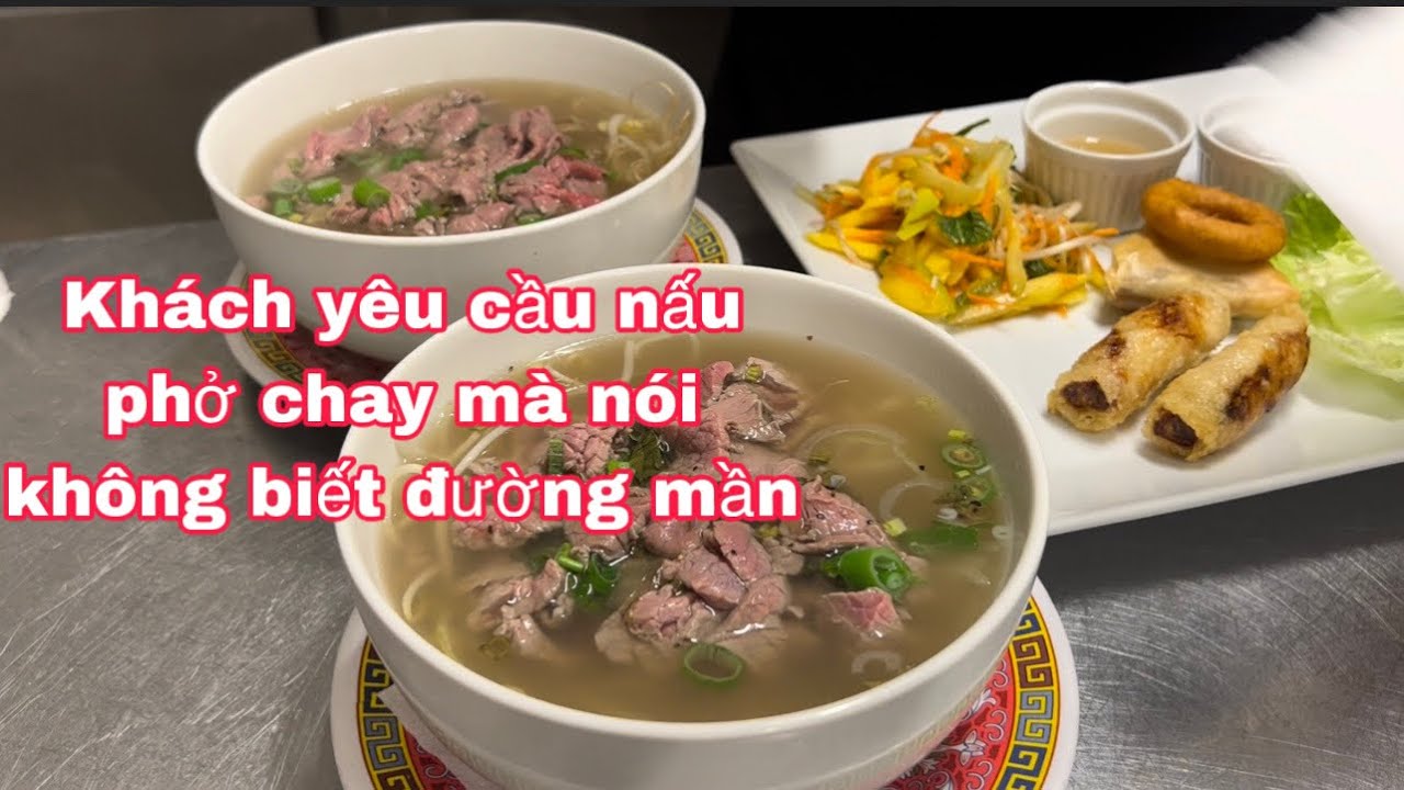 Chả giò giòn gỏi cuốn ai cũng mê/khách yêu cầu nấu phở chay mà khó quá/cuộc sống pháp 
