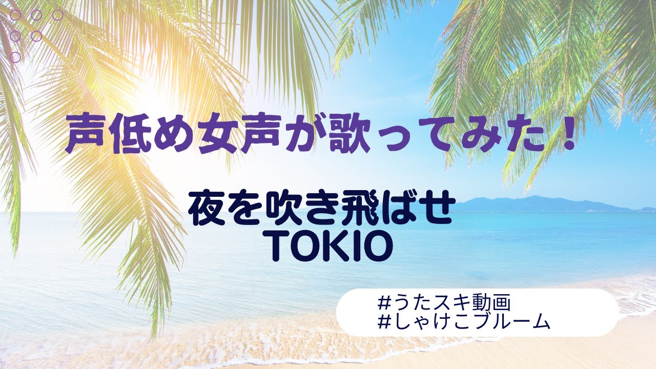TOKIO／夜を吹き飛ばせ【うたスキ動画】