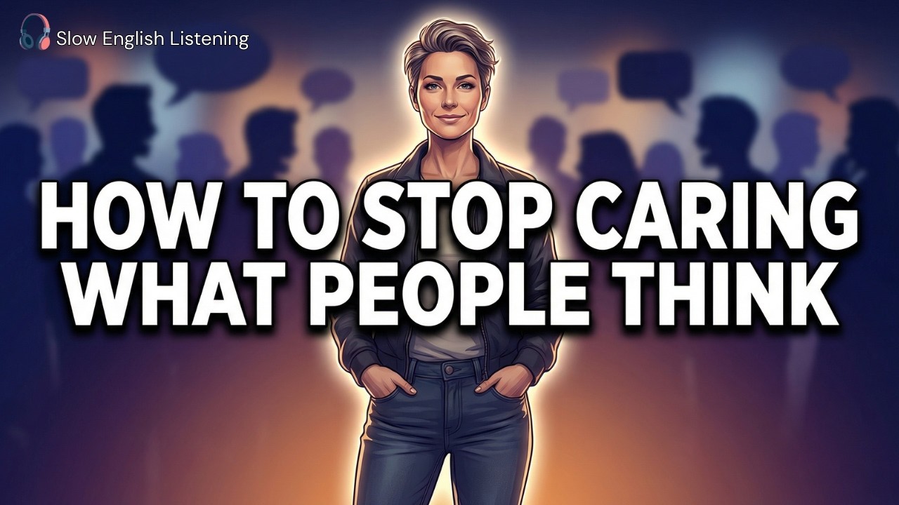 How to Stop Caring What People Think | Learn English Through Confidence | English Listening Practice