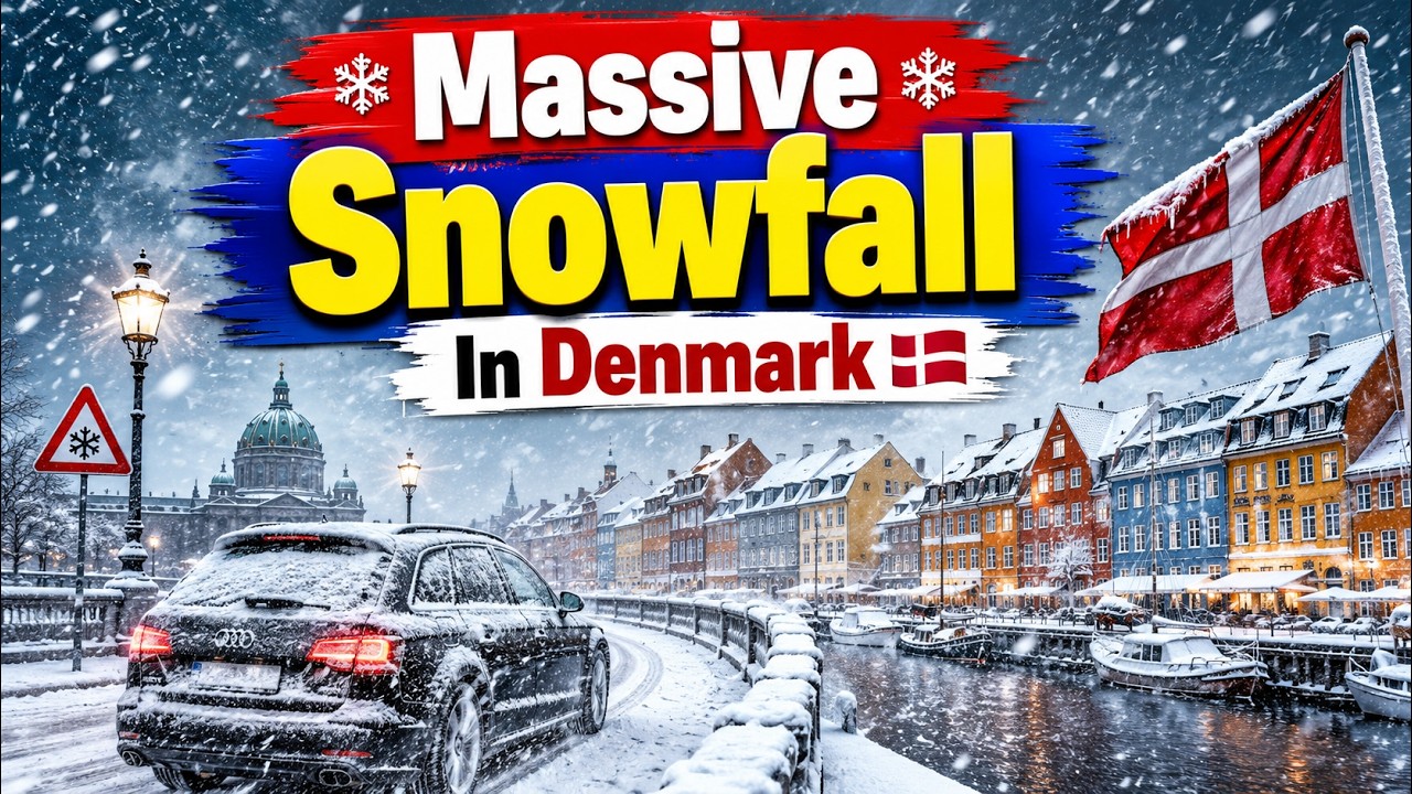 Massive Snowfall in Denmark 🇩🇰 | Extreme Winter Storm Driving in Copenhagen ❄️🚗 | Denmark Snow 2026