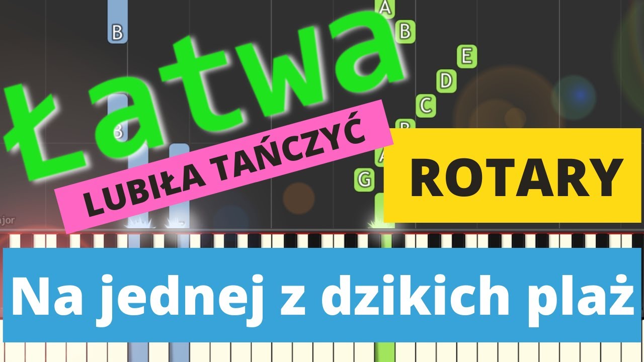 🎹 Na jednej z dzikich plaż (Rotary) - Piano Tutorial (łatwa wersja) 🎵 NUTY W OPISIE 🎼