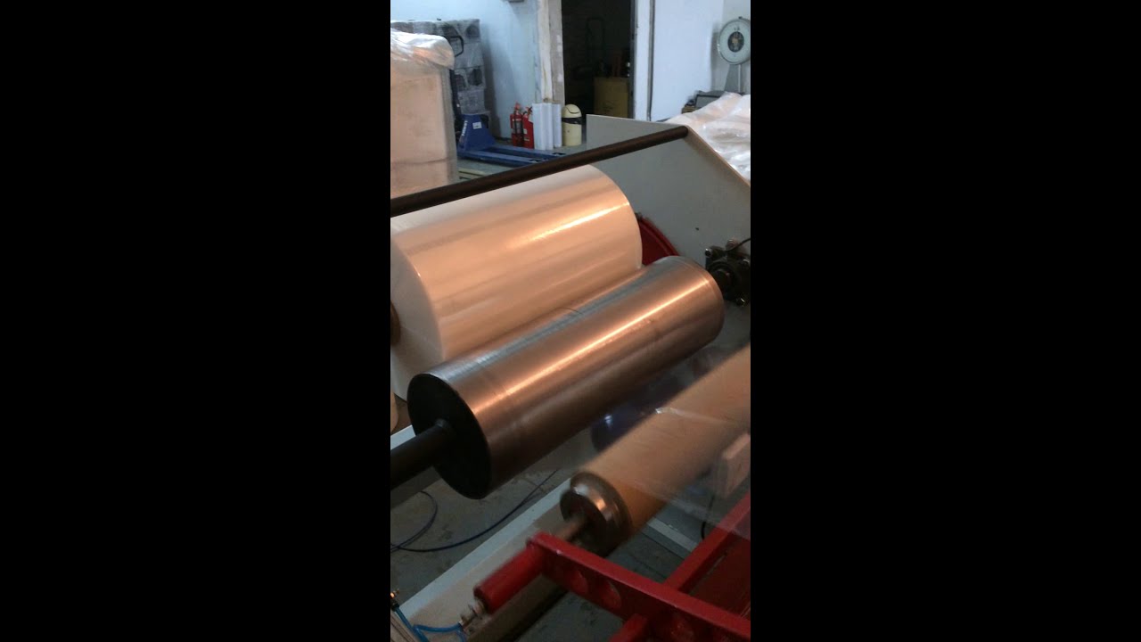 Rebobinadora de film streech.  PAS EXTRUSORAS SRL