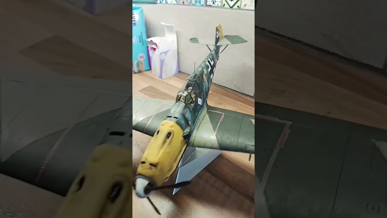 1/24 bf 109 model #modelaircraft #bf109