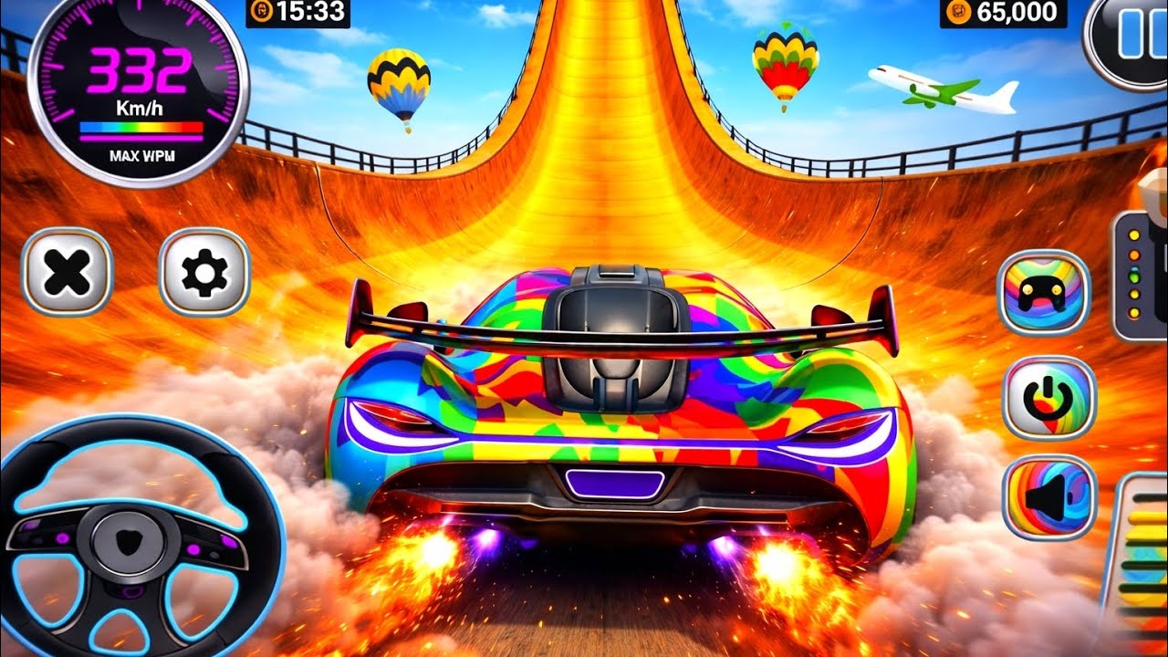 Mega Ramp Car Stunt Master Simulator - GT Impossible Sport Car Racing - Android GamePlay