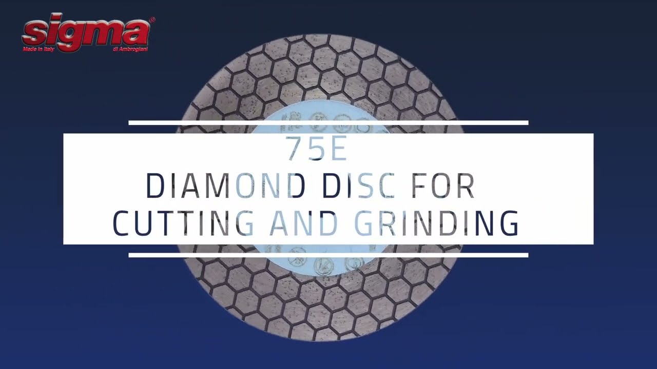 Sigma Cutting and Grinding diamond disc Art. 75E
