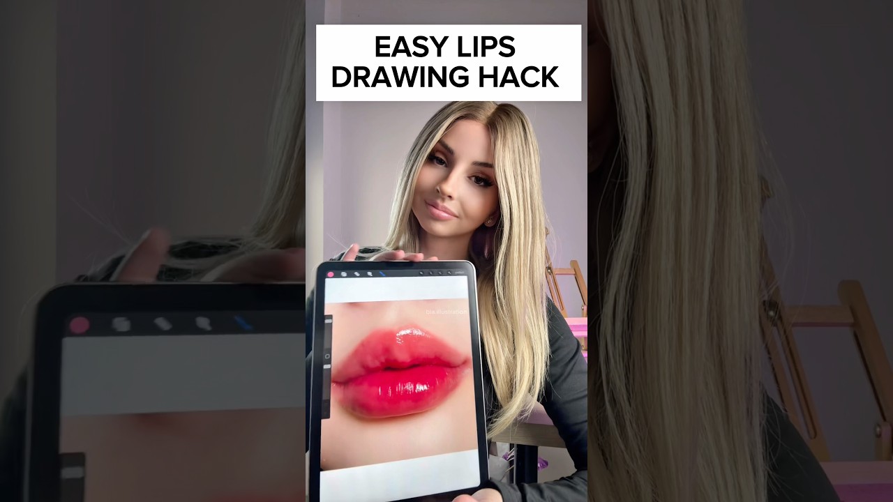 Easy LIPS drawing hack tutorial 👄 #howtodraw #lipsdrawing #drawing #drawingtutorial #art #sketch