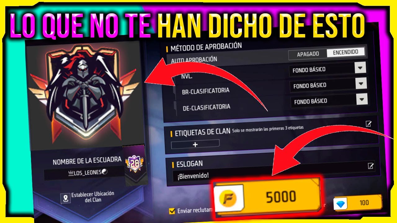 Cómo crear un clan en free fire 2024 Nueva Actualización como agregar miembros en el clan 2024