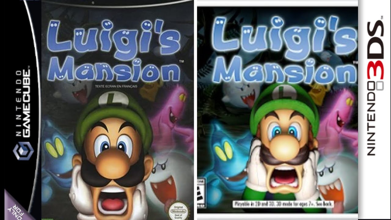 Luigi's Mansion Nintendo GameCube Vs. Nintendo 3DS Comparación