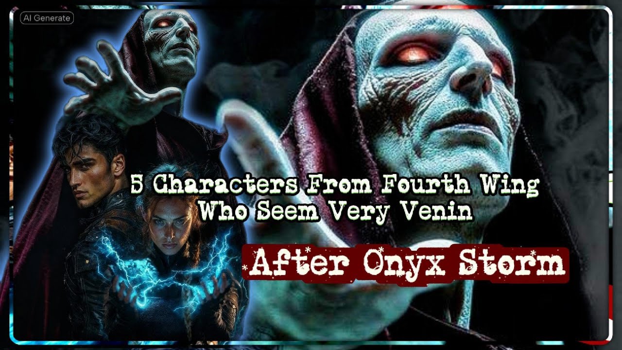 5 Characters From Fourth Wing Who Seem Very Venin After Onyx Storm ! After Xaden Riorson who will be