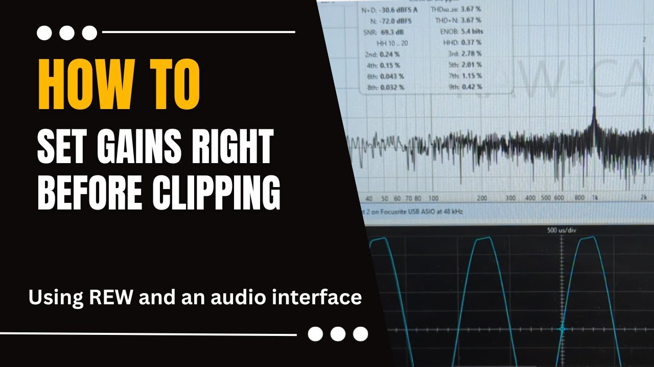 How to set gains using REW and an audio interface