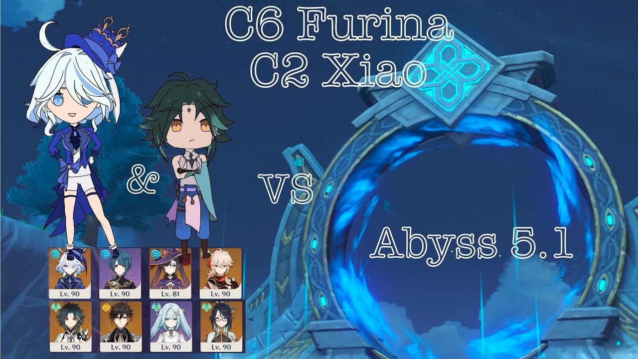 Furina C6 Hypercarry and Xiao C2 vs NEW SPIRAL ABYSS 5.1 | Floor 12 9 stars | Genshin Impact