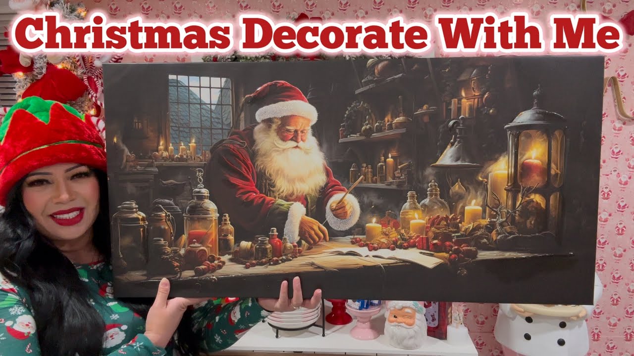 Decorating my Hutch for Christmas | Christmas Decorate With Me