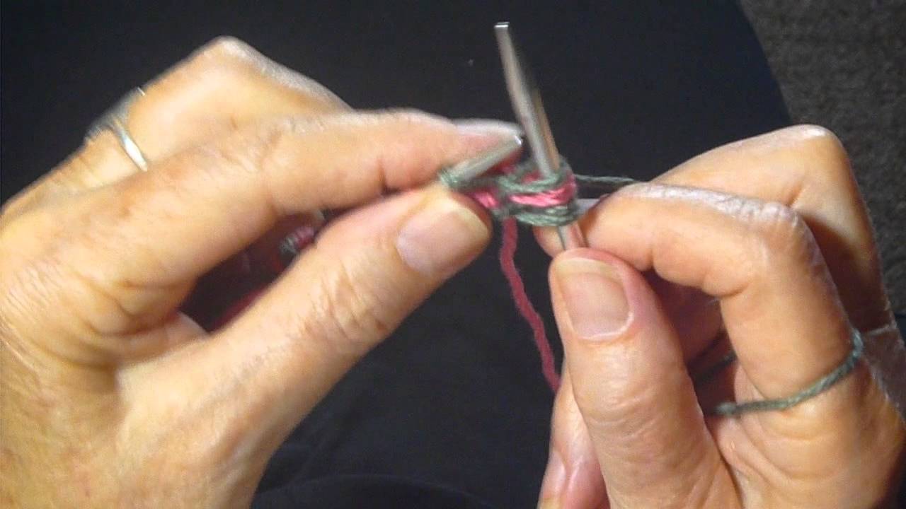 CAST ON WITH 2 COLORS