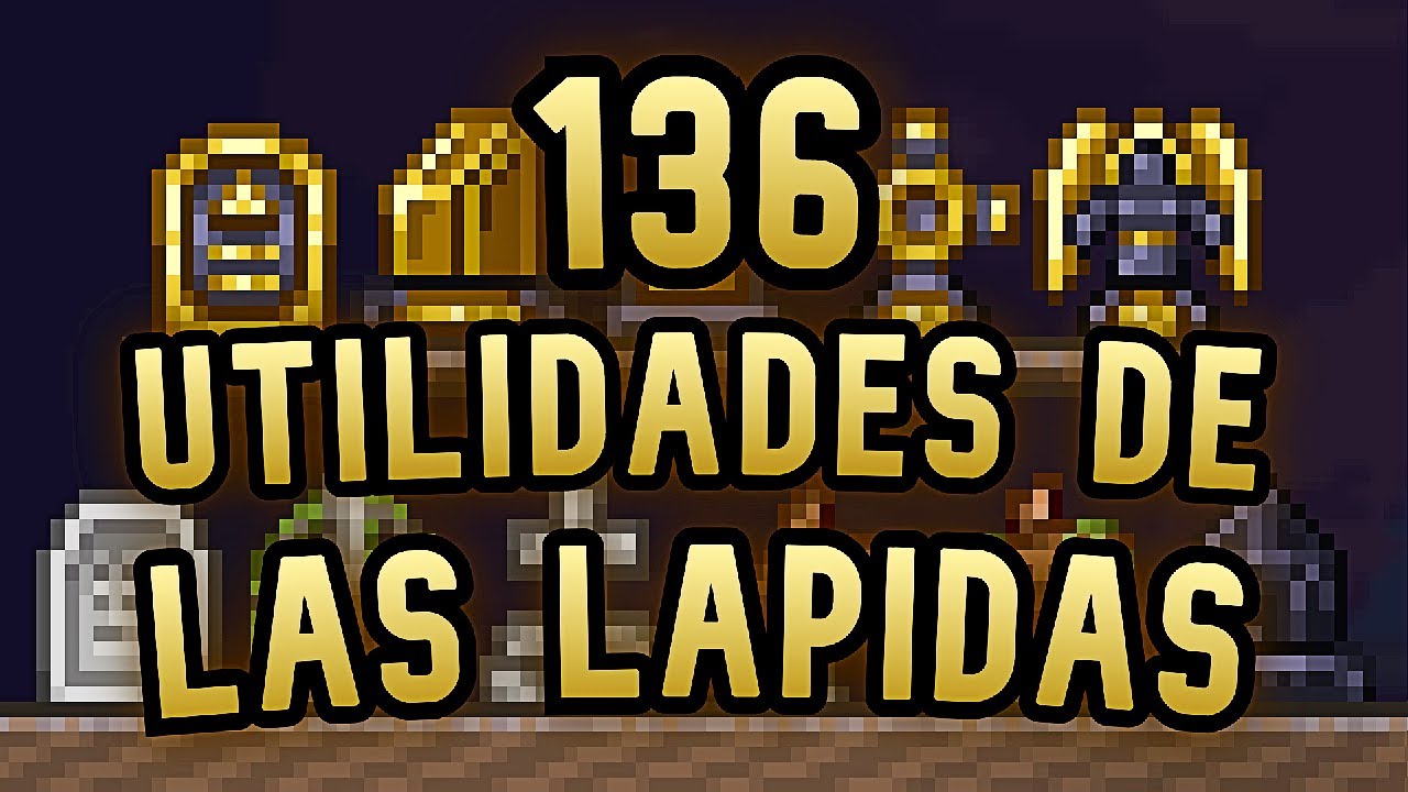 136 Utilidades ✨ De Las LAPIDAS En 🌳 Terraria!! 😱 | Para Que Sirven Las Lapidas y El Cementerio