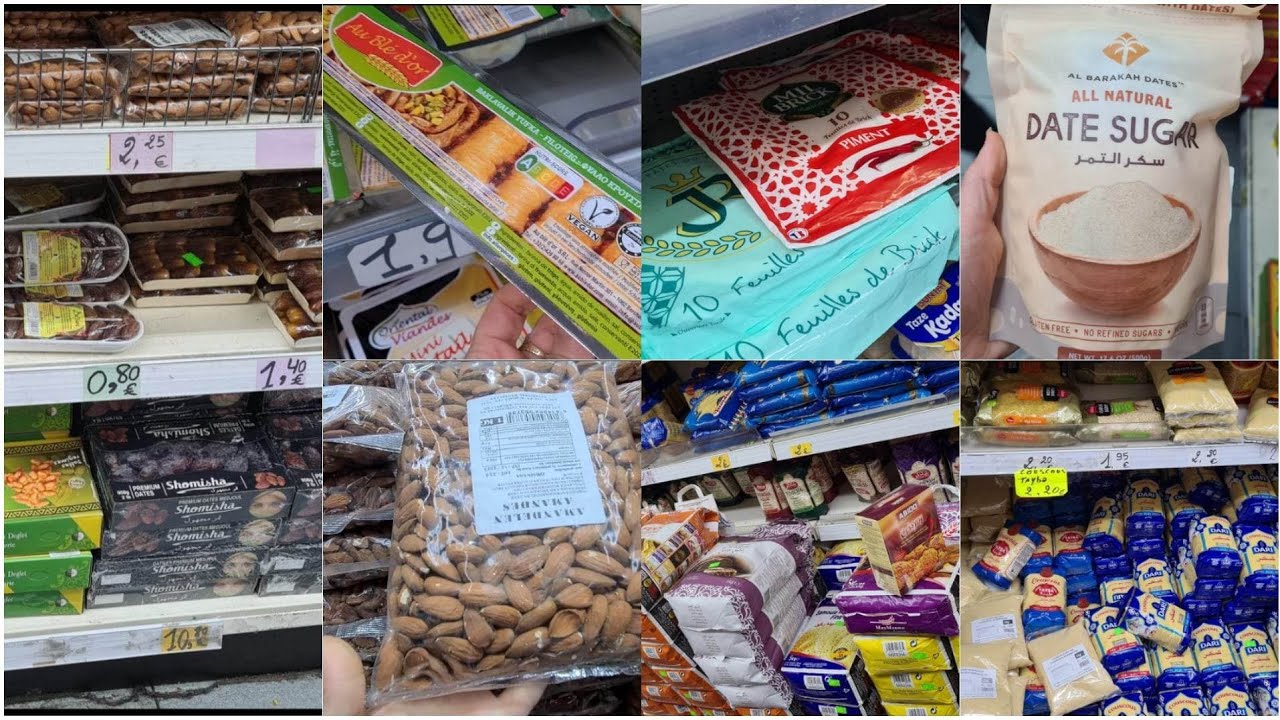 محل في بروكسل لبيع المواد الغذائية رخيص وكلشي موجود تبارك الله magasin de produits alimentaires
