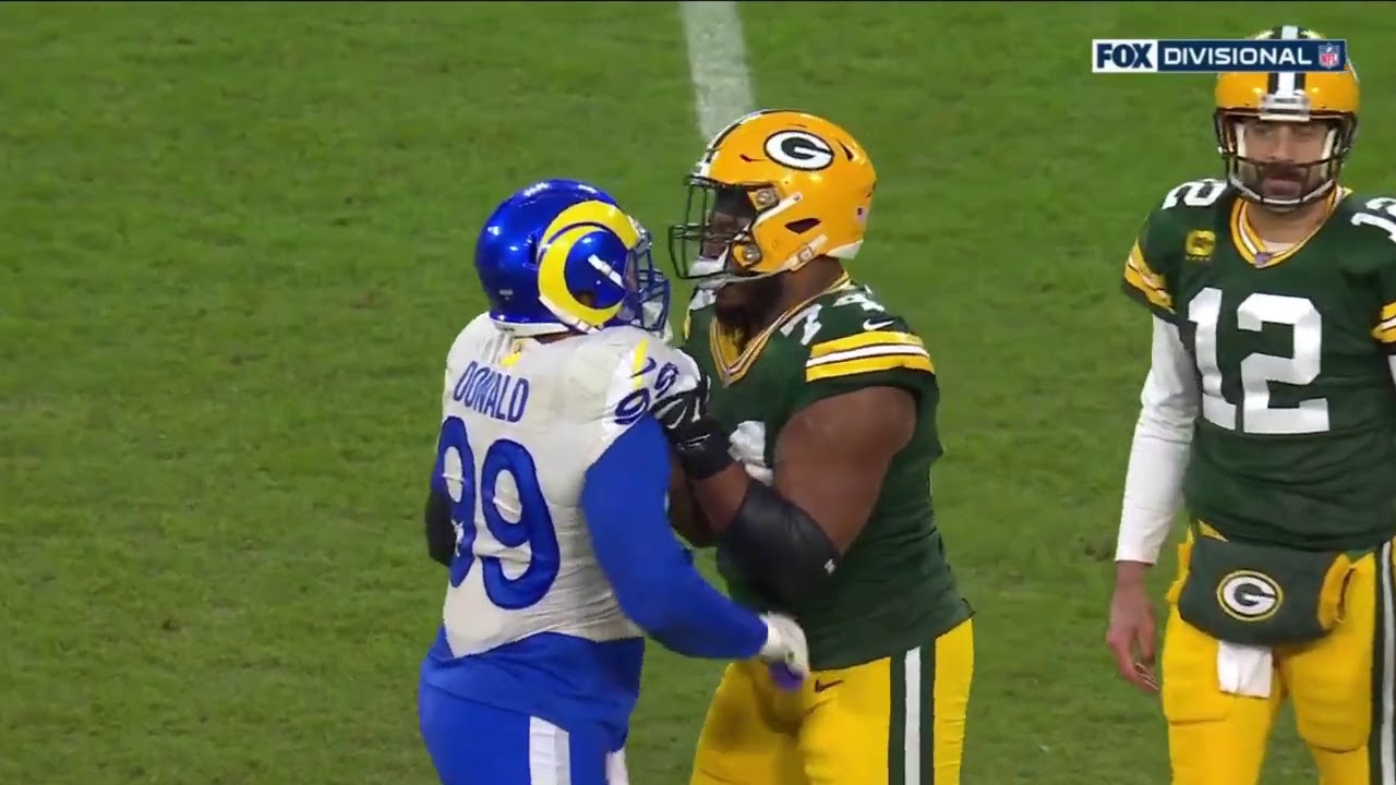 Aaron Donald & Elgton Jenkins Scuffle