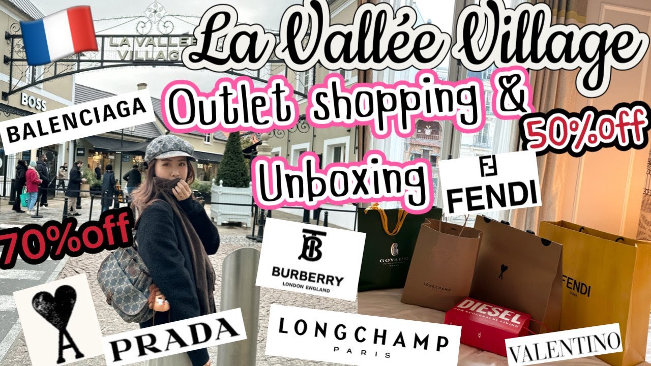 La Vallee Village Luxury Outlet Shopping | Price | Paris Vlog | Direction | unboxing Prada Ami Paris