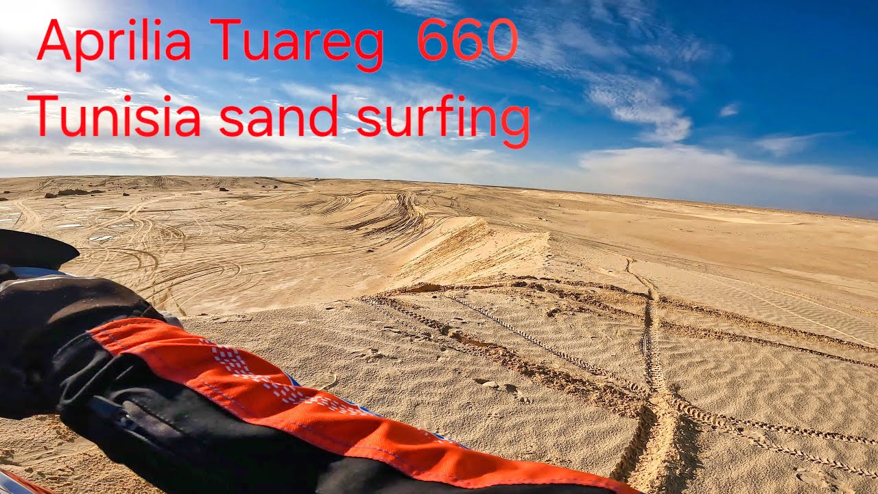 Aprilia Tuareg 660 Tunisia sand surfing