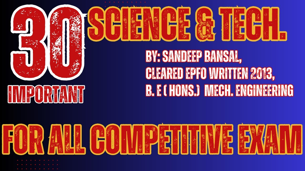 UPSC EPFO APFC 2023| GENERAL SCIENCE PYQ's Session 2 |#epfo #upsc #upsc_epfo #upsc_apfc