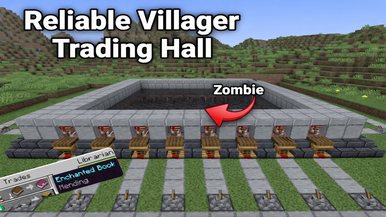 Reliable 32 Villager Trading Hall Tutorial for Servers [Java 1.21+]
