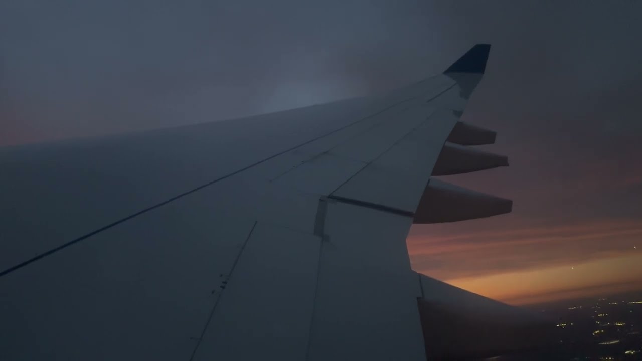 Delta Air Lines Airbus A330-300 BEAUTIFUL SUNSET Takeoff from Atlanta