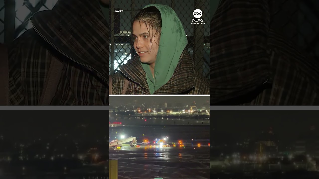 Пассажиры авиакомпании описывают момент столкновения в аэропорту ЛаГуардия.