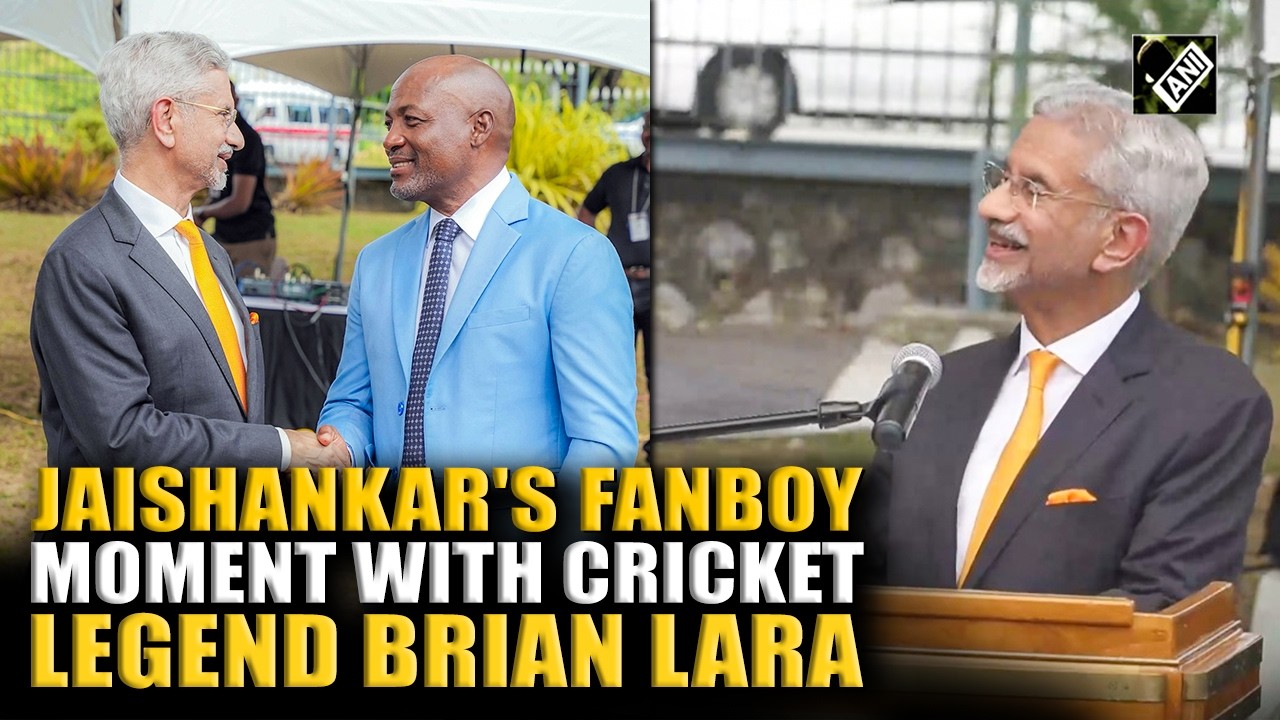 &ldquo;Big fan&hellip;&rdquo; EAM S Jaishankar's fan-boy moment with cricket legend Brian Lara