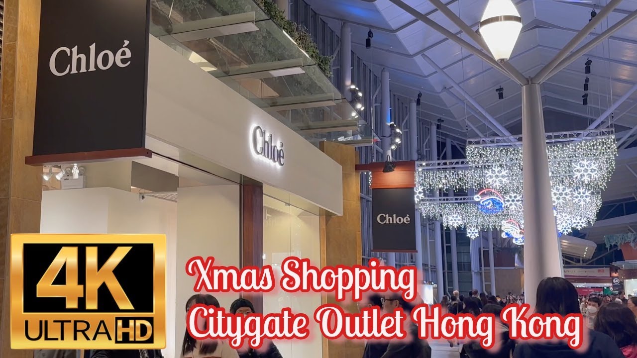 [4K] Hong Kong Citygate Outlets Tung Chung | luxury shopping | Versace Burberry Ferragamo outlet