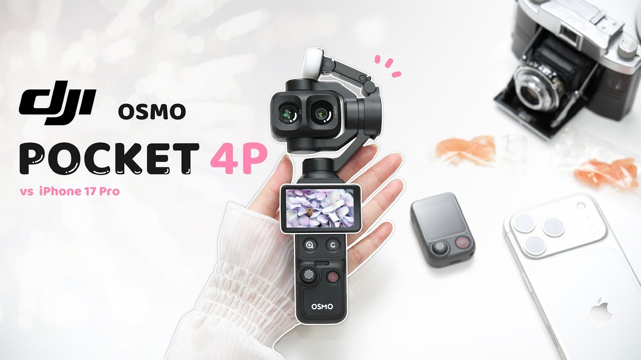 🎇dji osmo pocket 4p aesthetic unboxing 💕tokyo summer vlog🎐iPhone 17 Pro Comparison